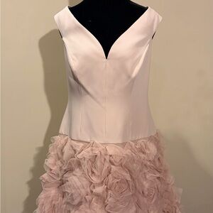 BCBGMaxAzria Strapless Dress in Soft Pink